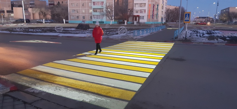 Проекция пешеходного перехода